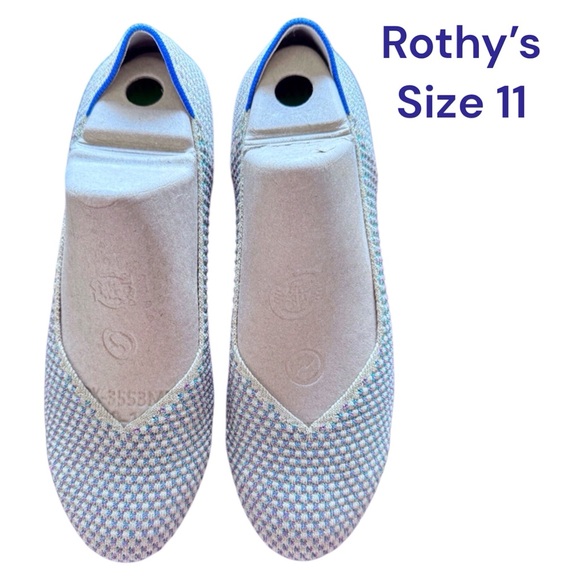 Rothy's Shoes - Rothys Limited Edition Multi Metallic Sparkling The Round Flats Shoes Size 11